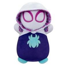 Squishmallows 오리지널 마블 스파이디와 그의 놀라운 친구들 25.4cm(10인치) 아이언맨 HugMees - 미디엄 사이즈 울트라소프트 공식 Jazwares 플러시, 고스트 스파이더
