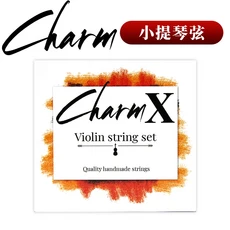 포-튜네 CharmX 바이올린 현 세트 합성 나일론 코어 알루미늄/실버 와인딩 미디엄 텐션 4/4-1/8 사이즈 제, 01 SET 3-4 Size