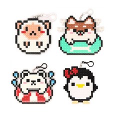 클레이피아 디폼 블록 애니멀 4종 패키지 8mm, 혼합색상, 1개