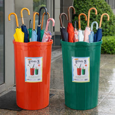 우산꽂이 통 대 32.5x52.5cm 정리함 업소용 가정용 우산 보관함, 그린, 1개