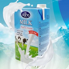 다나 소화가 잘되는 수입 멸균우유 카페라떼 1000ml, 1L, 1개