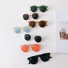 유아 투명프레임 패션 자외선차단 썬글라스 물놀이 라운드 여름휴가 야외활동