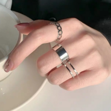 모두리[3종세트] 써지컬 오픈 조절가능 반지(2 color)