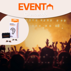 크레센도 이어플러그 소음방지귀마개 청력보호 콘서트 귀마개, 1쌍, 1개