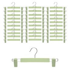 아워리빙 파스텔 논슬립 회전형 치마 바지걸이, 민트, 30개