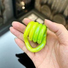 熱賣陶瓷系列扭扭樂寶石專注力訓練減壓神器小玩具tan解壓go, 陶瓷雙拼-雙綠, 1個