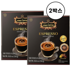 국내배송 TNI 킹커피 에스프레소 커피 100T, 2.5g, 100개입, 2세트