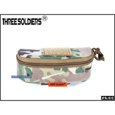 【野戰搖滾-生存遊戲】TF MOLLE 戰術防震眼鏡盒【黑色】可腰掛眼鏡袋太陽眼鏡盒墨鏡盒護目鏡套, 1個, 多地形迷彩