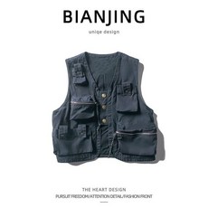 베스트 조끼 멀티 작업복 멜빵 스트릿 밀리터리 전투