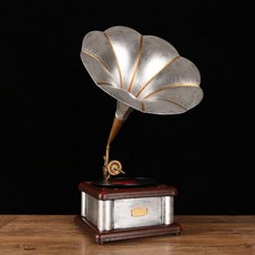 빈티지 카메라모형 영화 카메라 필름 프로젝터 영사기, 1개, 대형 다크블루 실버 28x40x70cm, 기본 색상