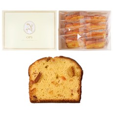 [옵스] 오렌지케익 (8EA) 고급 수제 디저트 간식 오렌지 파운드케익, 280g, 1개