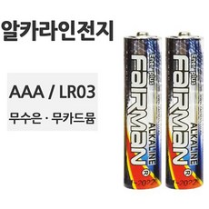 페어맨 건전지 알카라인 1.5V AAA, 20개, 2개입