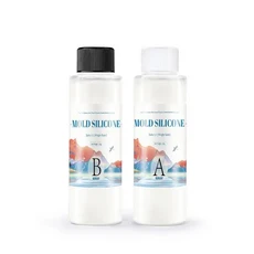 성형용 2병 액체 실리콘 성형용 실리콘 세트 고무 버블 프리 반투명 투명 혼합 비율 1:1, 03 200g