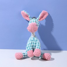 寵物毛絨玩具 狗狗耐咬磨牙發聲玩具 幼犬解悶神器, 1個, 藍色小驢（磨牙麵料+髮聲）