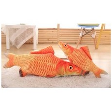 貓草魚 擬真魚 薄荷魚 貓抱枕 貓咪玩具, 紅鯉魚, 1個