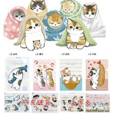 貓福珊迪正版L型文件夾 A4文件收納夾 夾鏈文件袋 可愛辦公用品, 1個, 夾鏈袋鯊魚