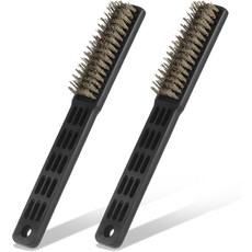 볼링화 슬라이더 골프 클리츠 및 부츠용 브러시 2팩 헤비 듀티 와이어 야외 신발 청소 브러시로 먼지 그릿 제거