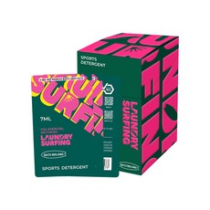 런드리서핑 초고농축 운동복 세제 (바투볼롱향) 여행용 손세탁용 스포츠세제 땀냄새 제거, 20개, 7ml