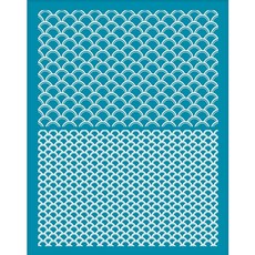 스텐실도안 템플릿 재사용 가능한 플라워 메쉬 레이스 플라워 패턴 세척 가능 실크 스크린 인쇄, 1개