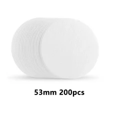 커피 포타필터용 에스프레소 여과지 Breville Delonghi 머신 액세서리 도구와 호환 51 53 58 200 개, 53 mm 200pcs, 3) 53 mm 200pcs