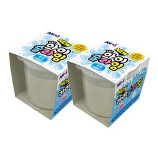 아모스 아이 슬라임 2p, 투명, 600g, 2개