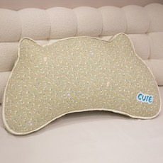 DIU 牀頭靠墊軟包大靠背護腰靠枕女生宿舍手機看書背靠抱枕牀上護頸, 綠色小碎花