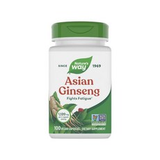 Nature's Way 프리미엄 허브 아시아 인삼 1120 mg 100 개입129780, 100개입, 1개, 100정