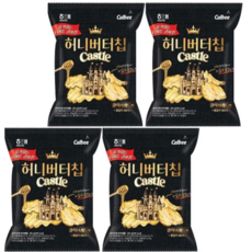 해태 허니버터칩 캐슬 갈릭브레드맛, 100g, 4개