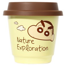 엠토이 짱구는 못말려 세라믹 커피컵 215ml, 옐로, 1개