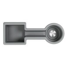 지파츠 지파츠 포터2 디젤 LPG 전기차 호환 컵홀더 커버 스크래치 방지 논슬립 친환경 실리콘, 그레이, 컵홀더 커버(T-1)