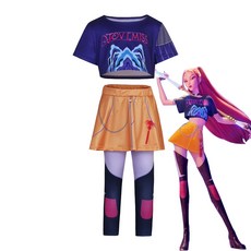 角色扮演服裝套裝，遊戲角色造型，舒適透氣材質，派對日常穿搭皆宜, 米拉130, 1套