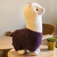 알파카 인형 대형 라마 모찌 쿠션 애착 봉제인형 생일 선물, 70cm, D. 보라색
