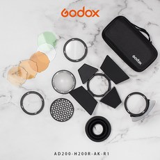 三重 大人氣 Godox 神牛 AK-R1 圓形燈頭專用磁吸控光套件 AD200 V1