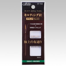 Clover 可樂牌 黑金鋼拼布針 NO.12 57-152, 1個