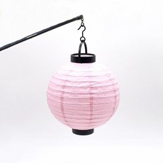 중국 홍등 선술집 야시장 일식등 중식당 인테리어 장식, 1개, 세트 라이트핑크 손잡이 태슬 접착식 후크 포함