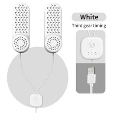 가정용 USB 타이머 신발 건조기 탈취기 가열식 빠른 발 따뜻하게 하는 기계 냄새 제거 스노우 부츠/양말/장갑용, 백색