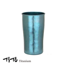티토 티타늄 단층 캠핑 음료컵 300ml, 1개, 블루