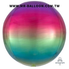 55x55立體圓球彩虹漸層, 1個