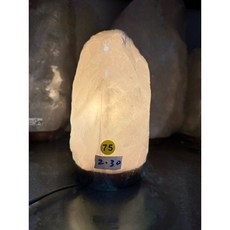 喜馬拉雅山白鹽燈 原木底座 寬約15高約25公分 2-5公斤 附開關電線, 2.3kg/75,搭配一般開關電線