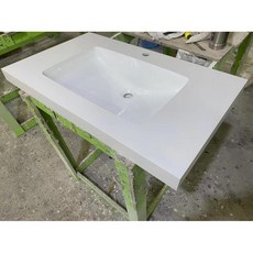 巖闆無縫拚接陶瓷洗手盆一體盆洗衣臺, 800mm, 1個