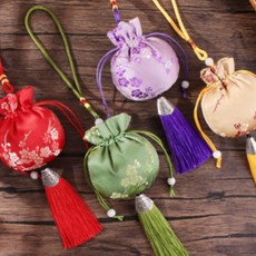 복주머니 전통 명절 선물 기념품 설날 한국기념품 장식 선물포장 외국인선물 2203_EA, 빨강