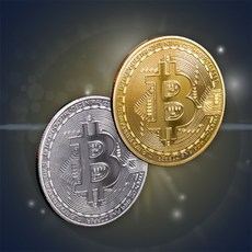 모형 비트코인 비트코인코인, 골드