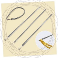 스프링 허리끈 넣기 도구 바지 고무줄 교체 철사 봉, 1개, 상세페이지 참조