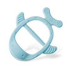 KUKU 酷咕鴨 PLUS矽膠固齒器系列 可選款式, 1個, 小魚兒固齒器｜藍