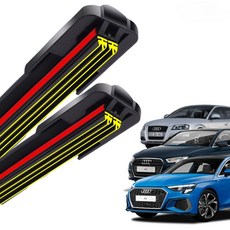 1+1 아우디 A3 S3 RS3 전차종 순정 호환형 초밀착 와이퍼 윈도우 브러쉬 와이퍼블레이드, T2-A3 8P(05-12)-600+450/B1