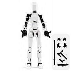 더미 13 액션 피규어 화이트 DUMMY13 관절 인형 인체 프라모델 드로잉 미술, 1개