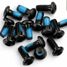 Wanyifa 티타늄 Ti 산악 사이클링 자전거 디스크 로터 볼트 Torx T25 M5 x 10mm 로트당 12 개, 01 Black