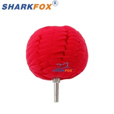 자동차 휠용 드릴 버핑 스폰지 패드 연마 콘 볼 버니싱 키트 허브 케어 금속 플라스틱 유리, 04 Red 1pc