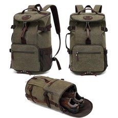 JYColOF 오브ex 체육관 더플 백 백팩 레슬링 가방 신발 수납 공간 4가지 등 방식 방수 스포츠 워킹 노트북 D-라이트 블루 대형 컬러 테니스 배드민턴, C-그린