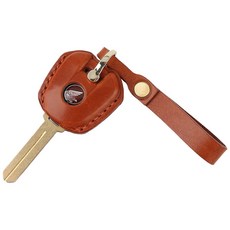 혼다 CBR650 CB500 NC750 수제 소가죽 오토바이 키 케이스 가죽 키홀더, 1개, 2_복고풍 올리브 A 1